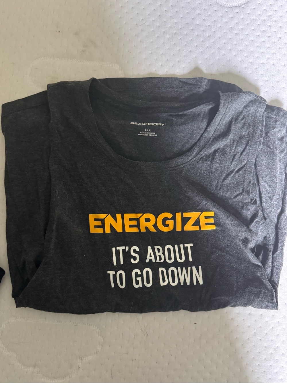 Beachbody Charcoal Scoop Neck Cutoff